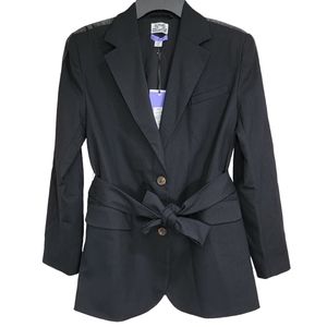 Future Collective Kahlana Barfield Brown NWT Oversized Black Blazer Size XXS